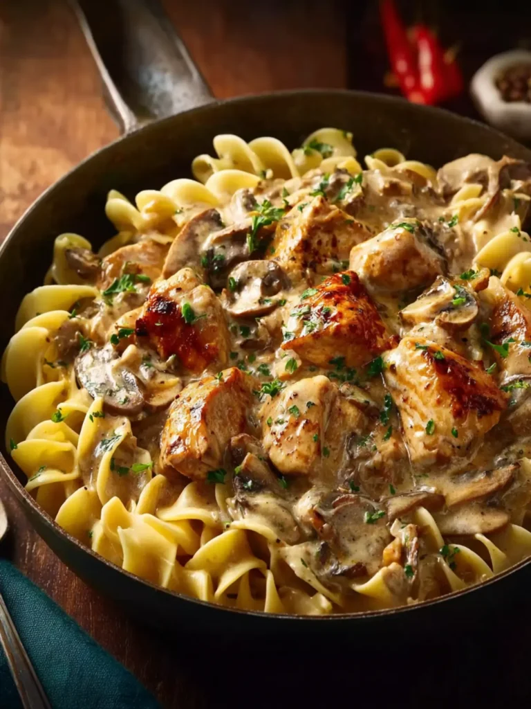 Rich Chicken Stroganoff First Image