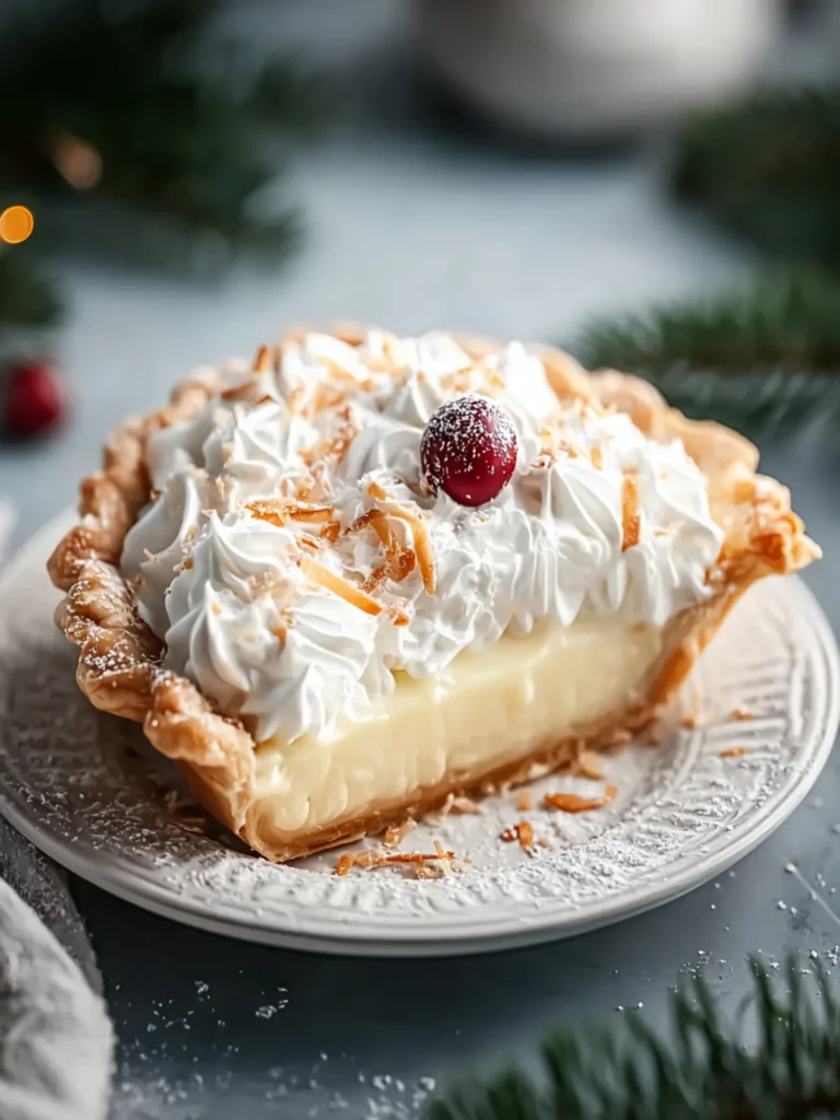 White Christmas Pie Recipe First Image