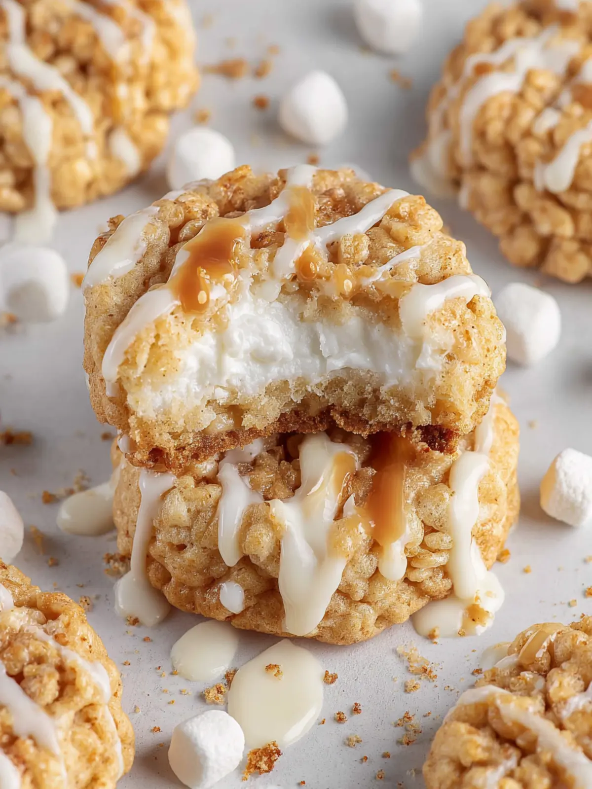 Marshmallow Rice Krispie Cookies First Image