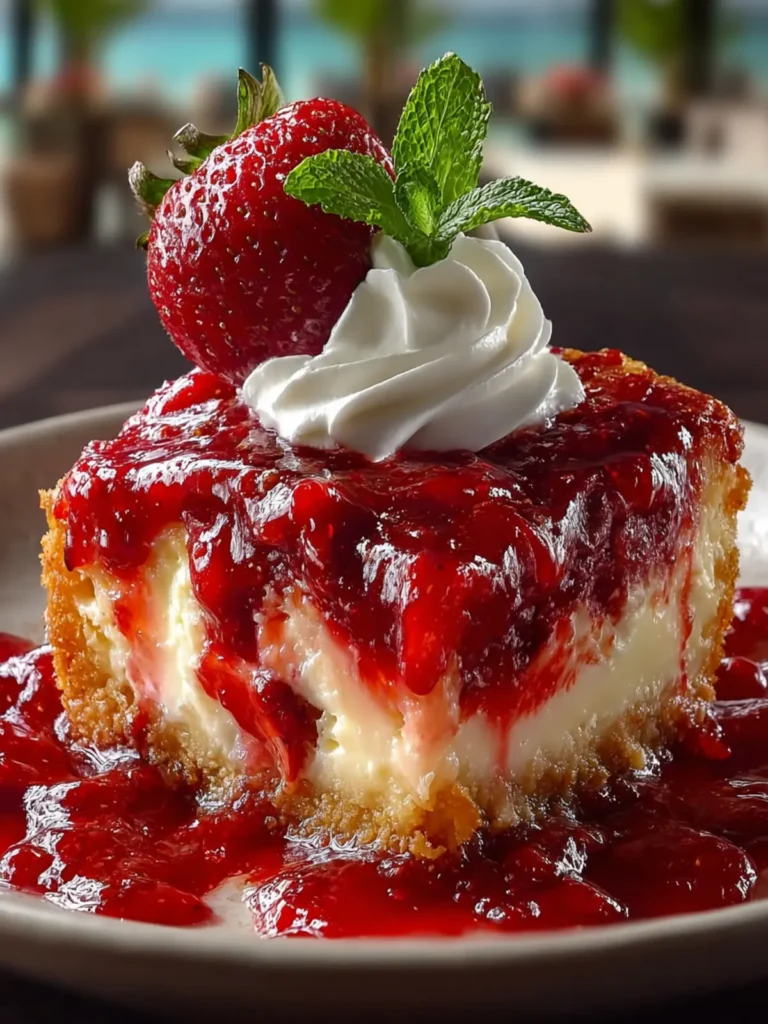 Ultimate Strawberry Cheesecake Dump Cake First Image