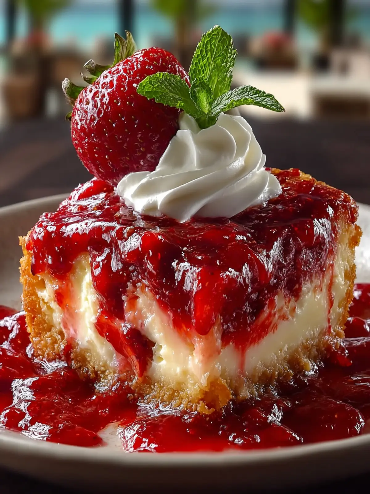 Ultimate Strawberry Cheesecake Dump Cake First Image