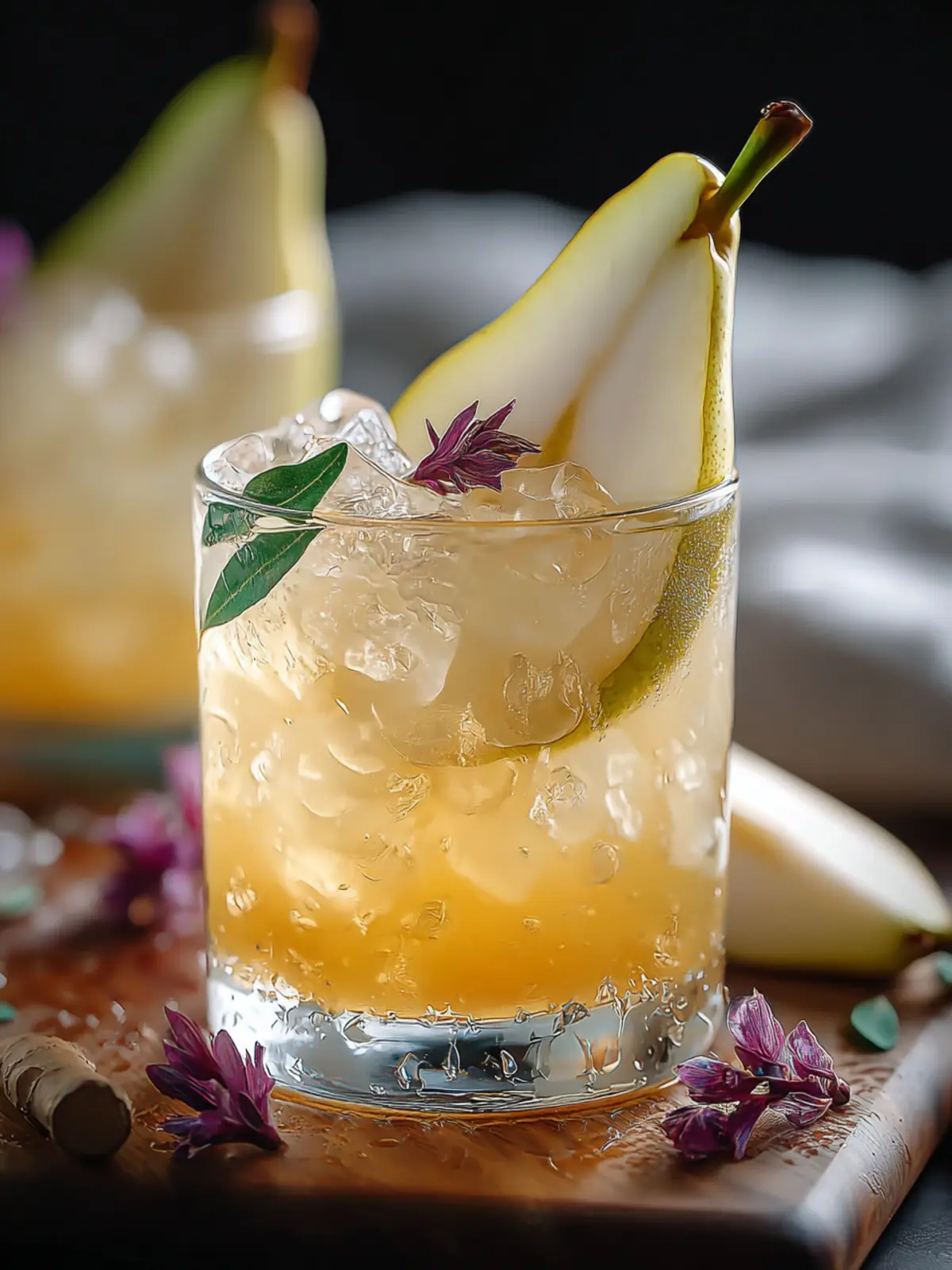Irresistible Ginger Pear Mocktail Recipe for Refreshing Sips First Image