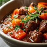 Slow Cooked Paleo Crockpot Stew Recipe First Image