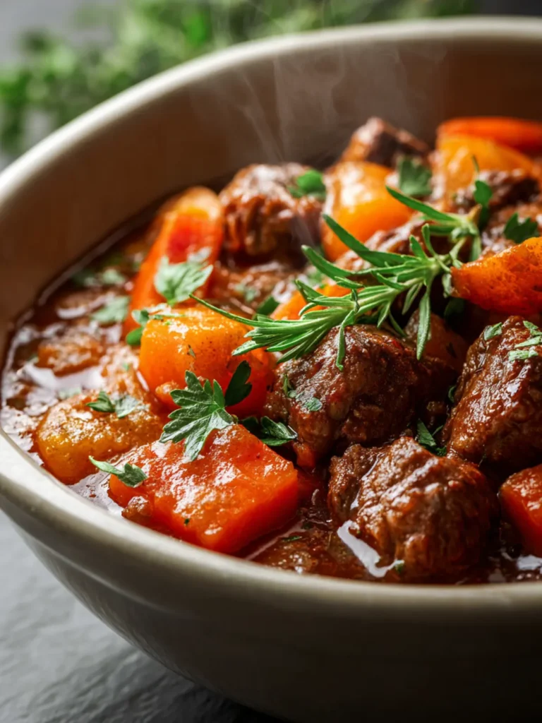Slow Cooked Paleo Crockpot Stew Recipe First Image