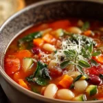 Easy & Healthy Minestrone Soup: A Comforting Delight First Image