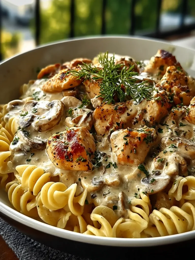 Creamy Chicken Stroganoff First Image