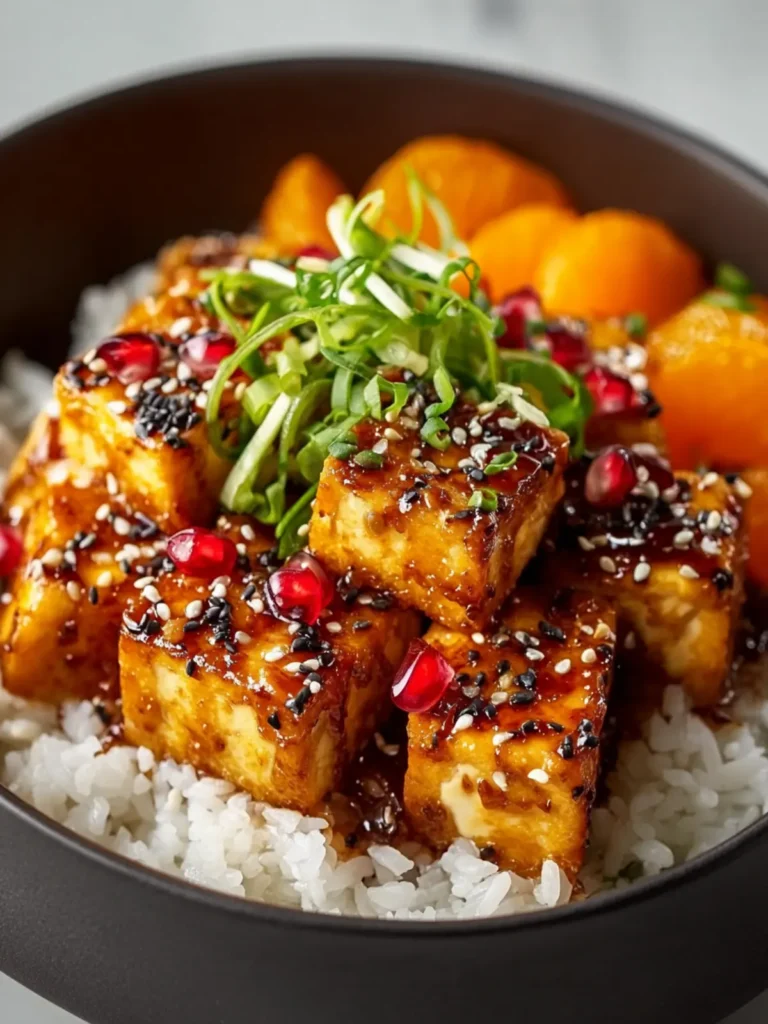Sesame Apricot Tofu Bowl Recipe First Image
