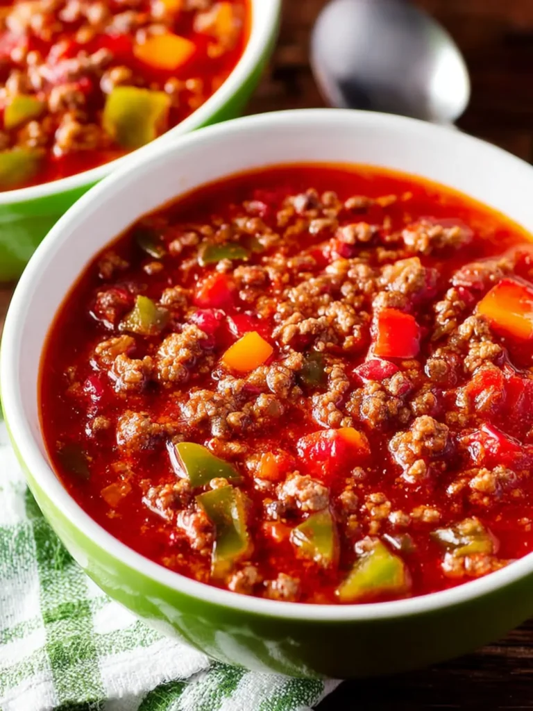 Low-Carb Stuffed Pepper Soup First Image