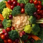 Christmas Wreath Vegetable Tray First Image