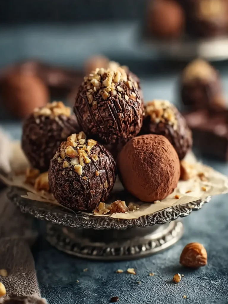 No-Bake Chocolate Hazelnut Truffles First Image