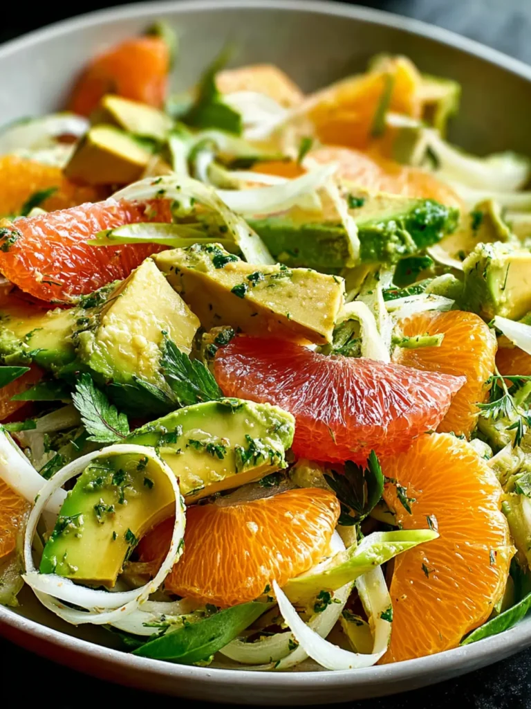 Refreshing Citrus Fennel Avocado Salad Recipe Delight First Image