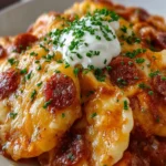 healthy Crockpot Pierogi Casserole First Image