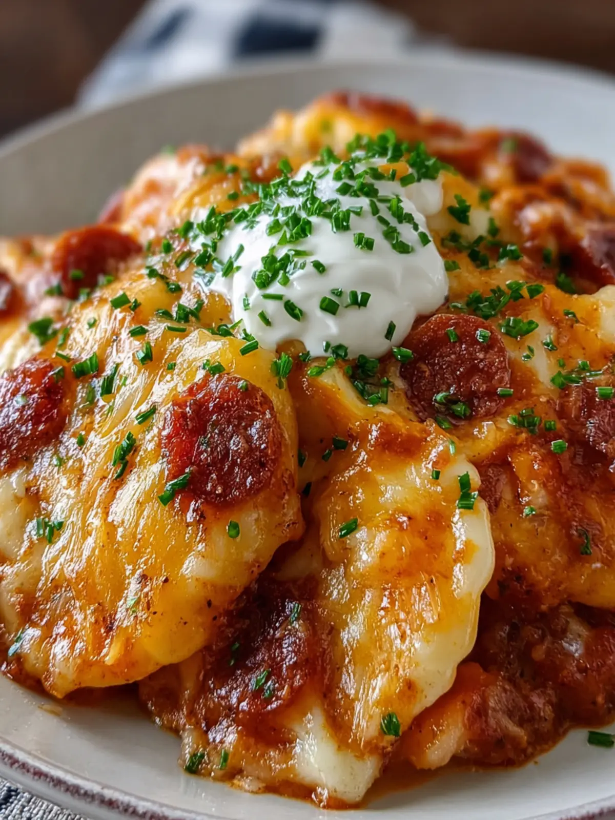 healthy Crockpot Pierogi Casserole First Image