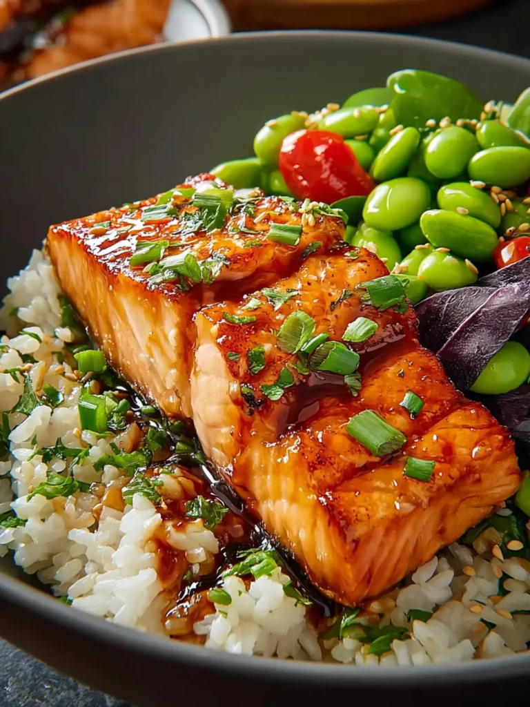 Irresistible Crispy Salmon and Rice Bowl Recipe First Image