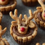 Reindeer Peanut Butter Cup Cookies First Image