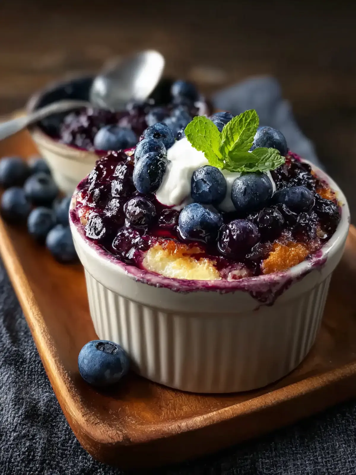Baked Blueberry Cottage Cheese Bowls First Image