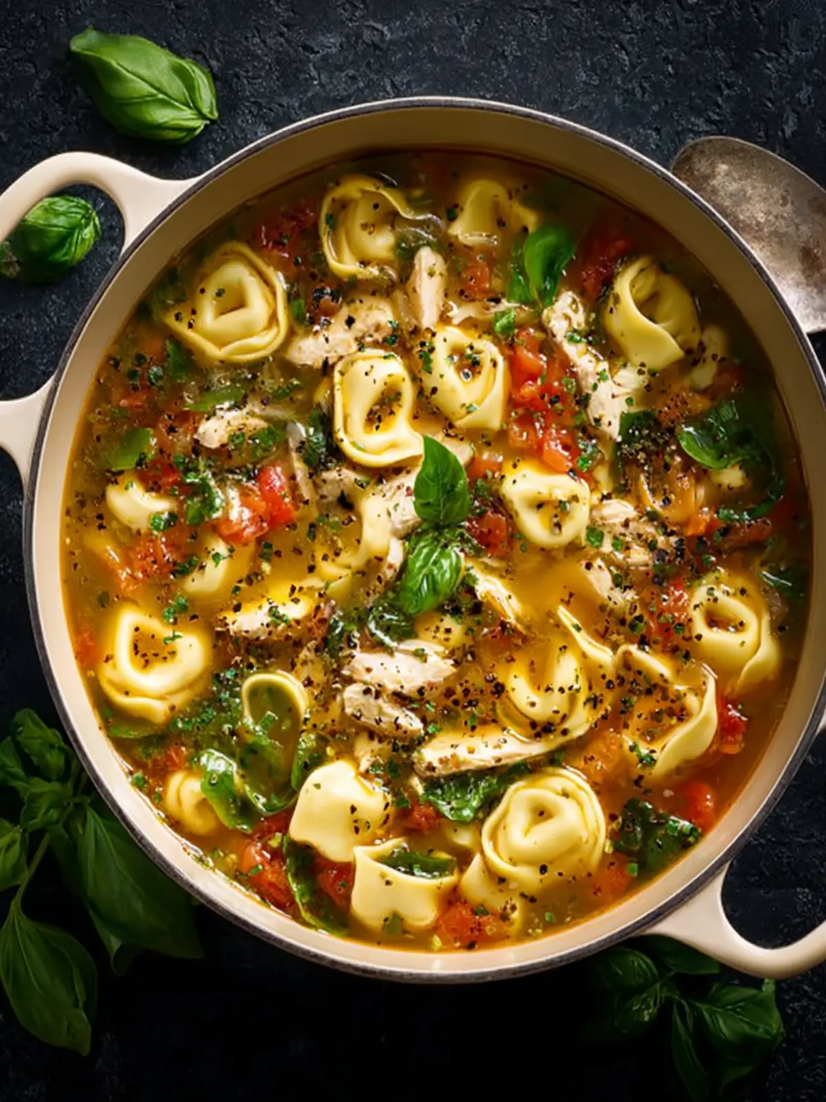 Chicken Tortellini Soup First Image