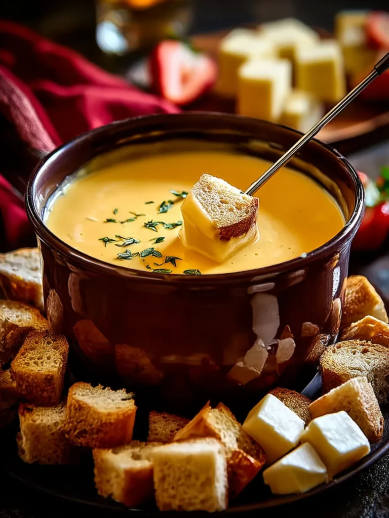 Classic Cheddar Beer Fondue First Image
