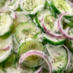 Creamy Cucumber Salad First Image