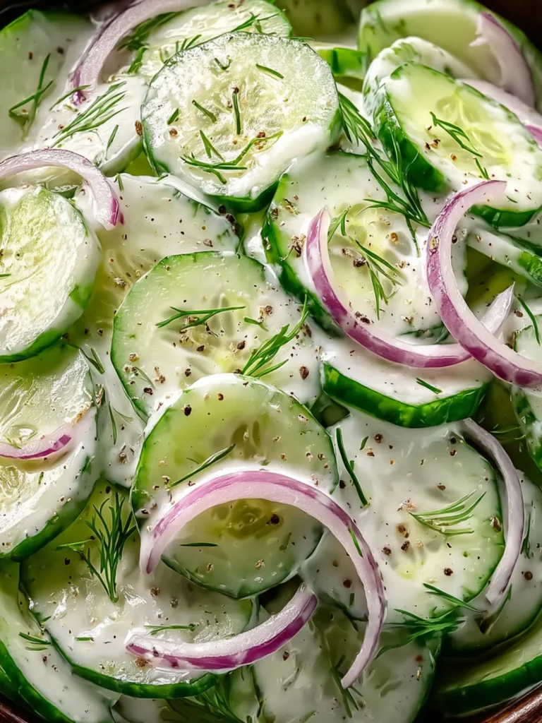 Creamy Cucumber Salad First Image