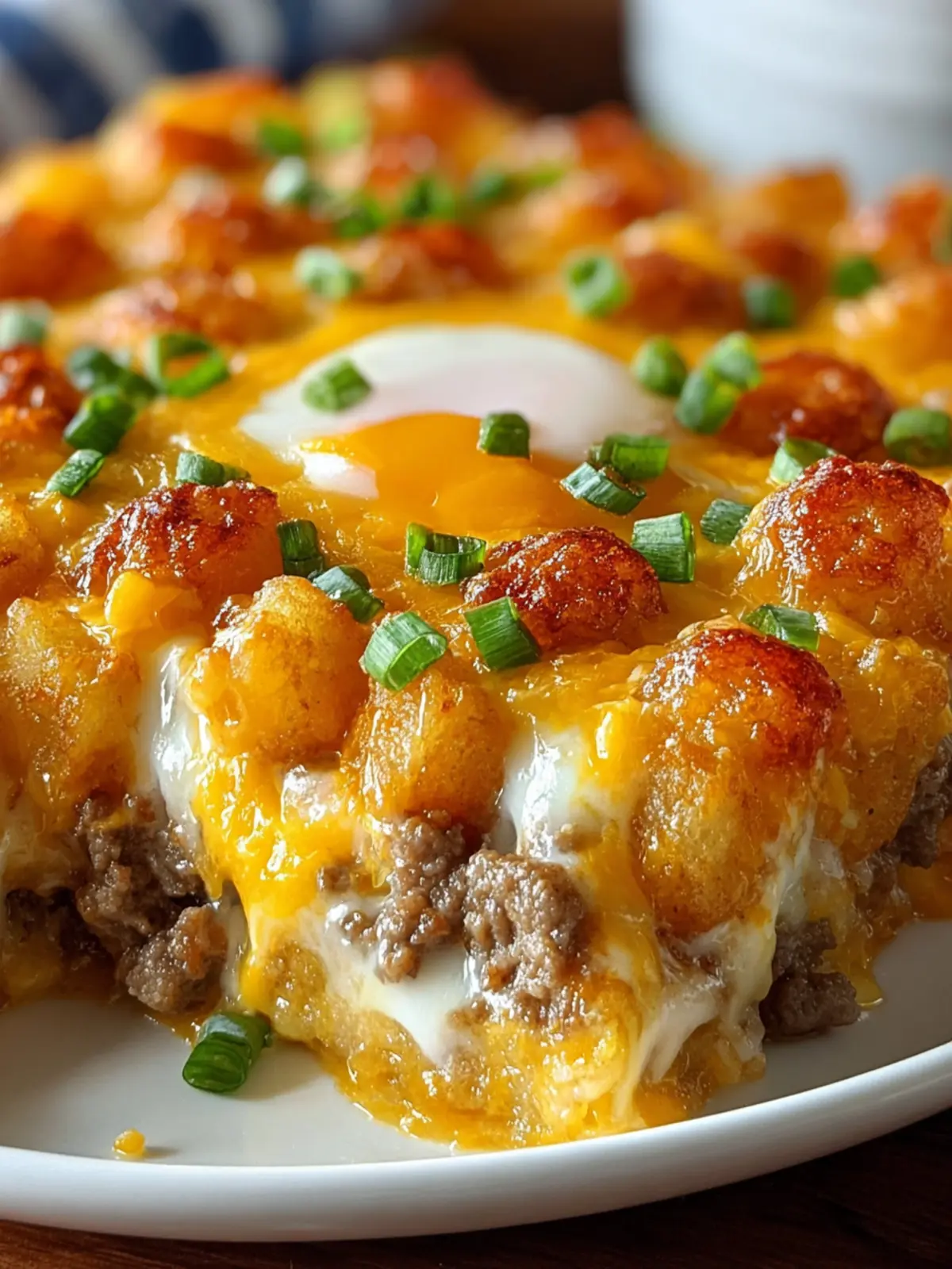 Irresistible Tater Tot Sausage Breakfast Casserole Recipe First Image
