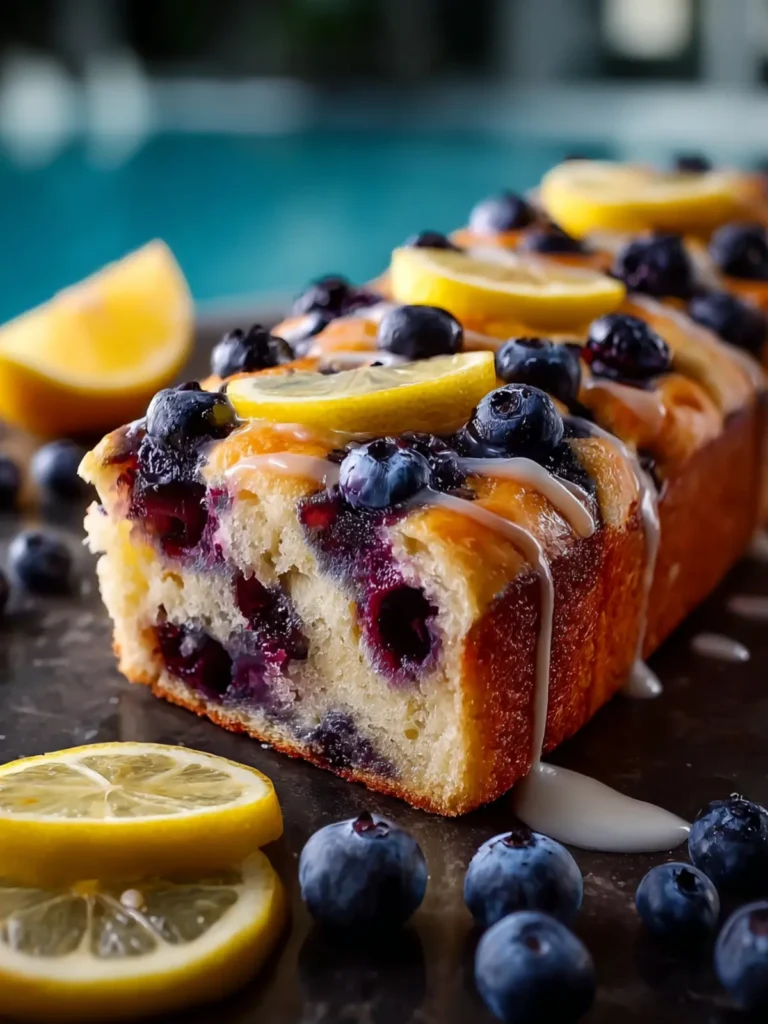 Lemon Blueberry Focaccia Bread First Image