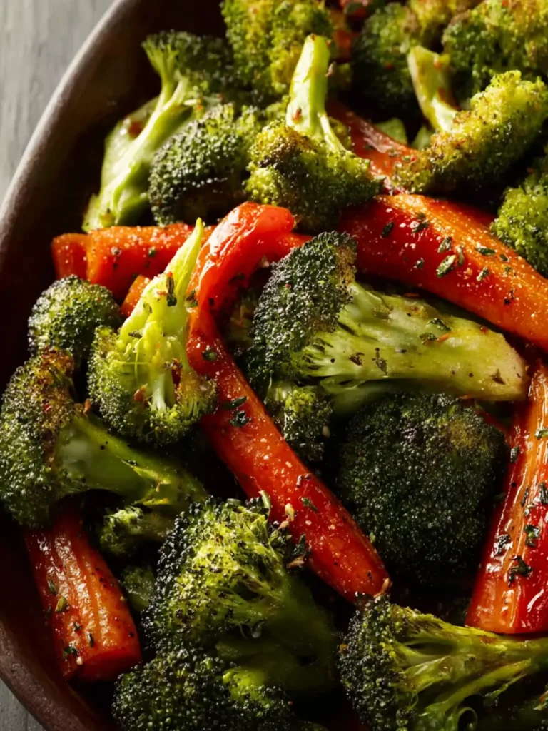 Roasted Broccoli and Carrots First Image