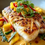 Tropical Grouper with Spicy Coconut-Ginger Sauce First Image