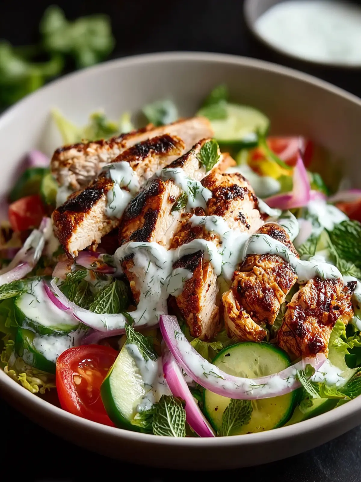 Zesty Spiced Chicken and Yogurt Salad Recipe Delight First Image