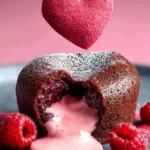 Decadent Heart Lava Cake with Pink Ruby Chocolate Recipe First Image
