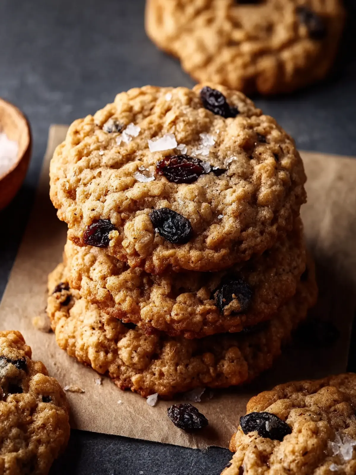 Brown Butter Oatmeal Raisin Cookies First Image