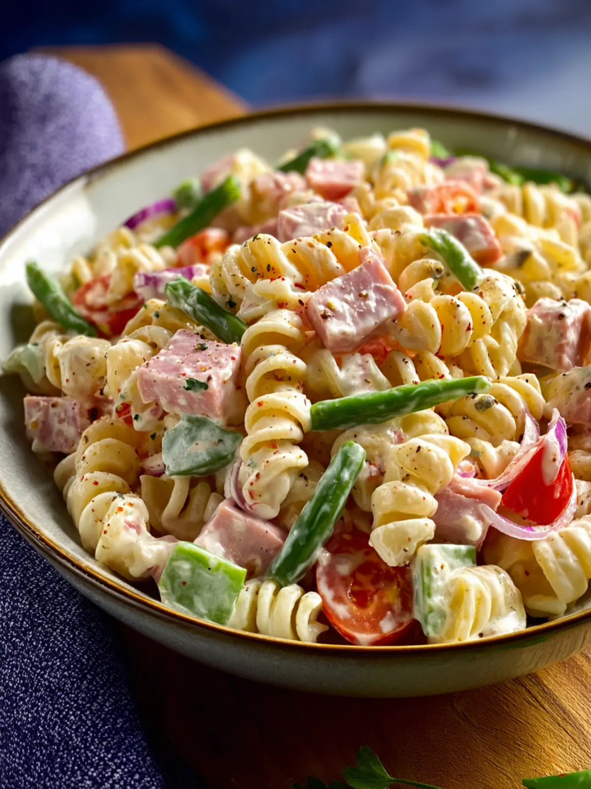 Creamy Ham Pasta Salad First Image