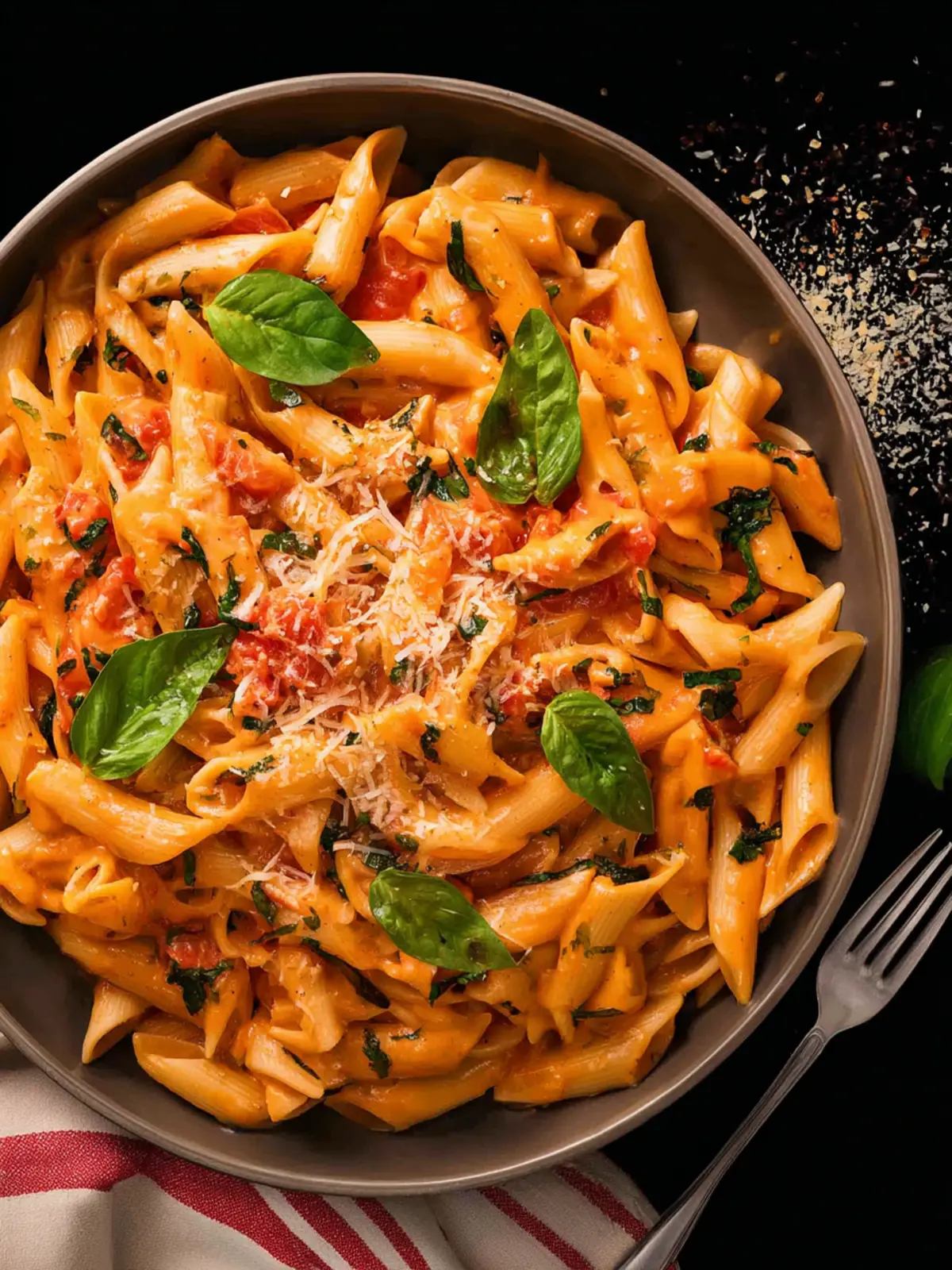 Creamy Tomato Basil Pasta First Image