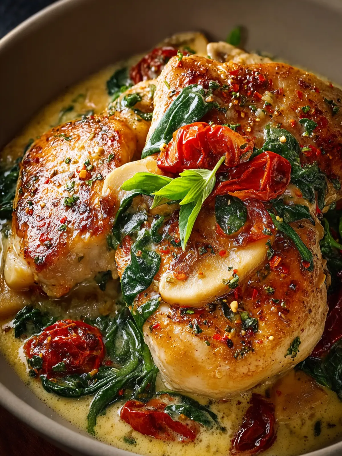 Crockpot Tuscan Chicken First Image