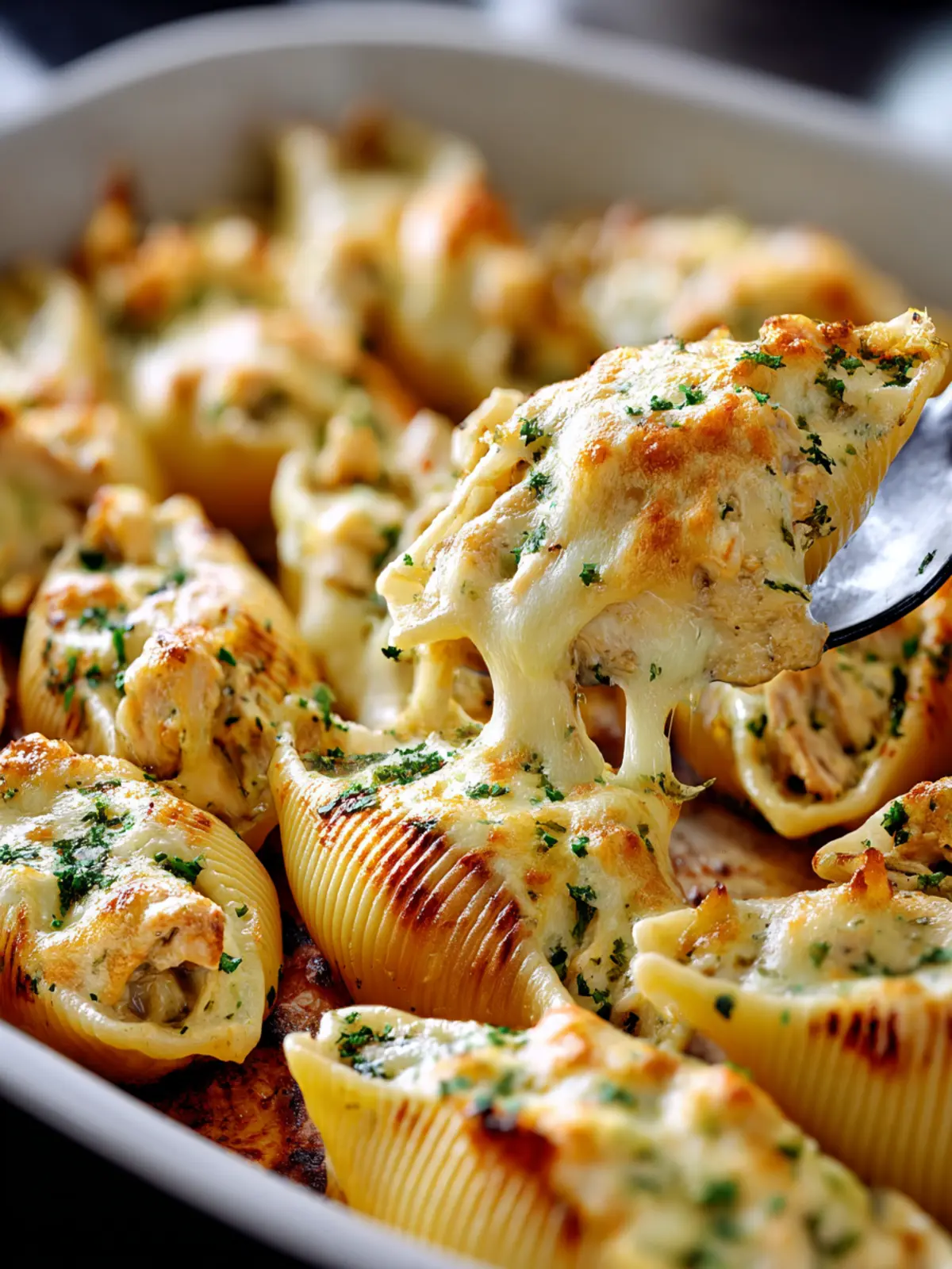 Irresistible Chicken Alfredo Stuffed Shells Recipe First Image