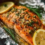 Lemon Garlic Herb Salmon Foil Recipe (Easy Dinner) First Image