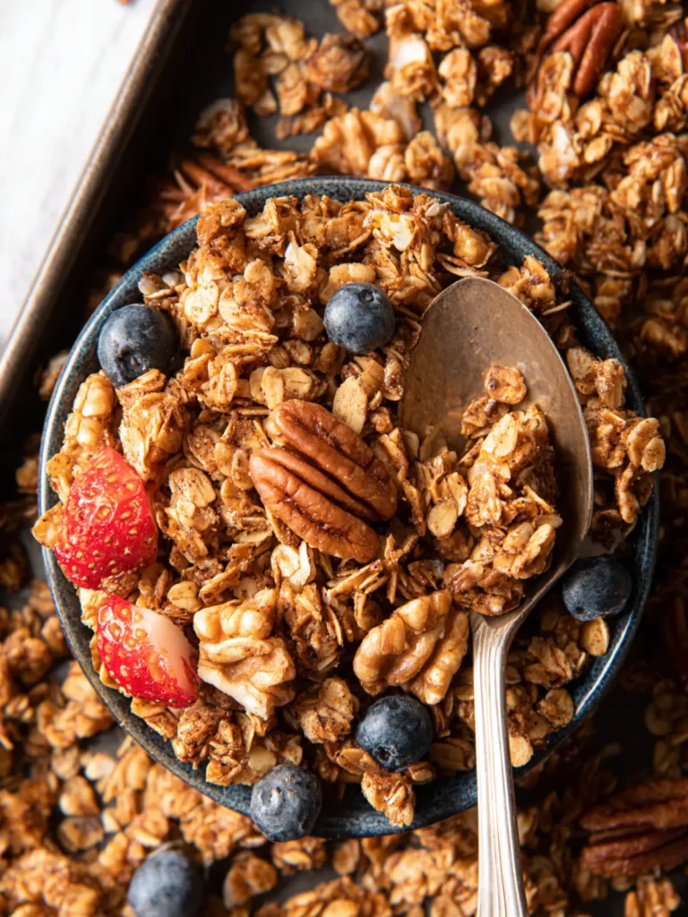 BEST Gluten Free Granola – 4 ingredients & EASY! First Image