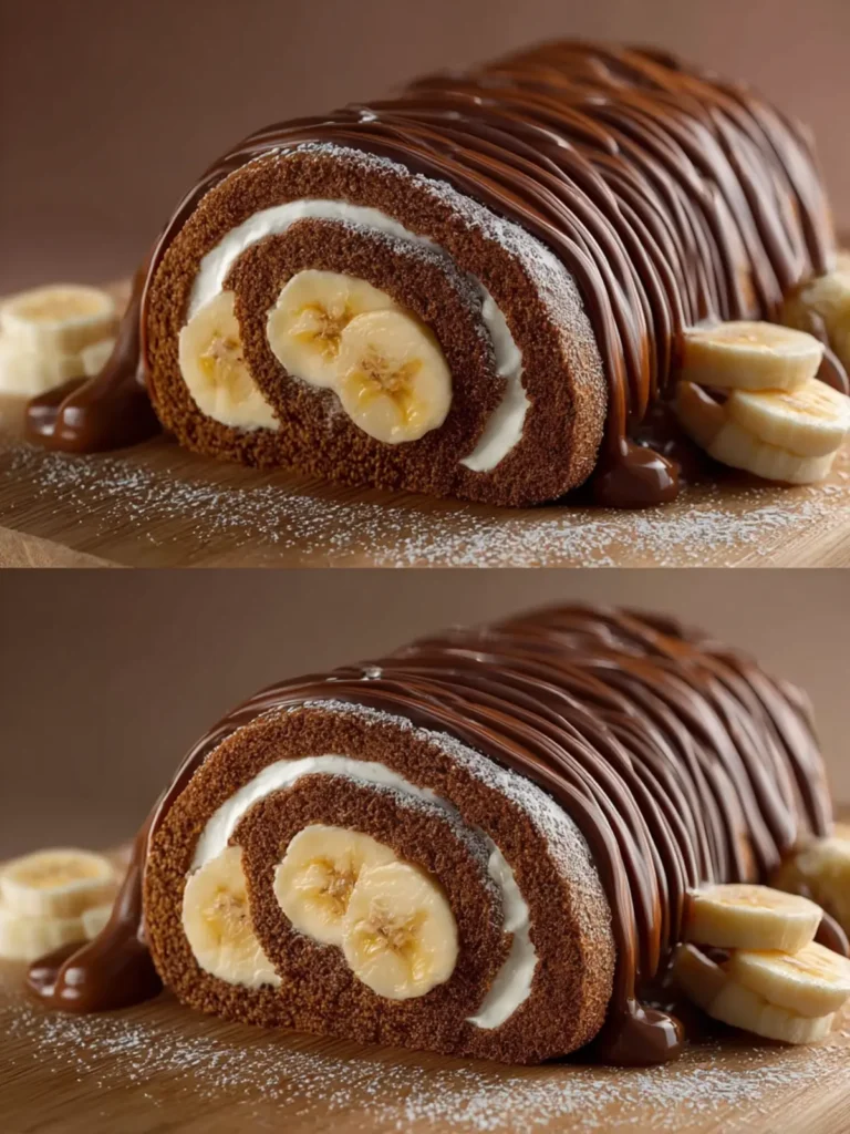 Banana Chocolate Roll Dessert First Image