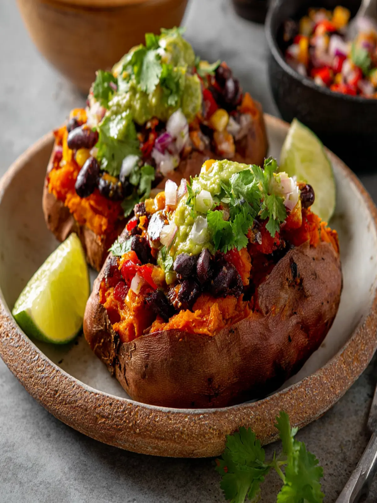 Black Bean Stuffed Sweet Potatoes First Image