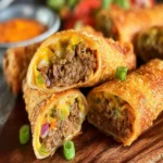 Cheeseburger Egg Rolls – The Perfect Party Snack First Image