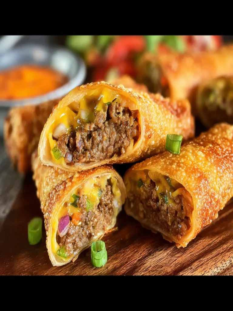 Cheeseburger Egg Rolls – The Perfect Party Snack First Image