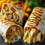 Cheesy Garlic Chicken Wraps First Image