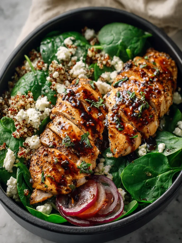 Chicken Spinach Meal Prep Bowls First Image