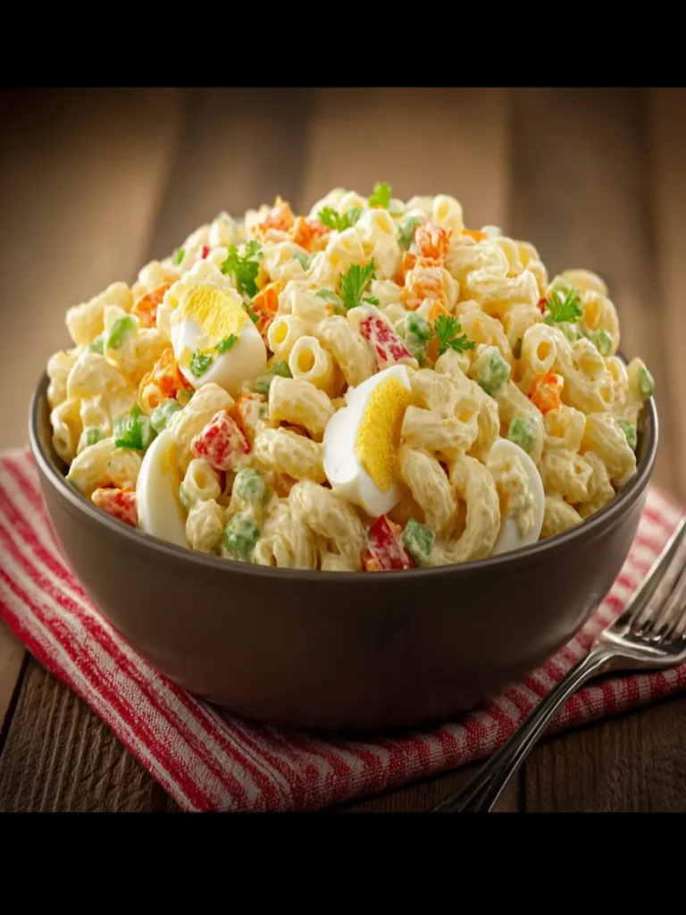 Creamy and Old Fashioned Classic Southern Macaroni Salad First Image