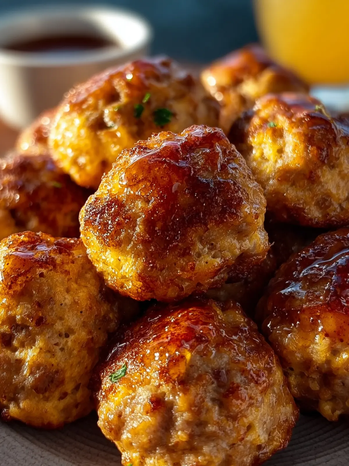 Easy Pancake Sausage Balls First Image