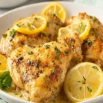 Slow Cooker Italian Lemon Chicken First Image