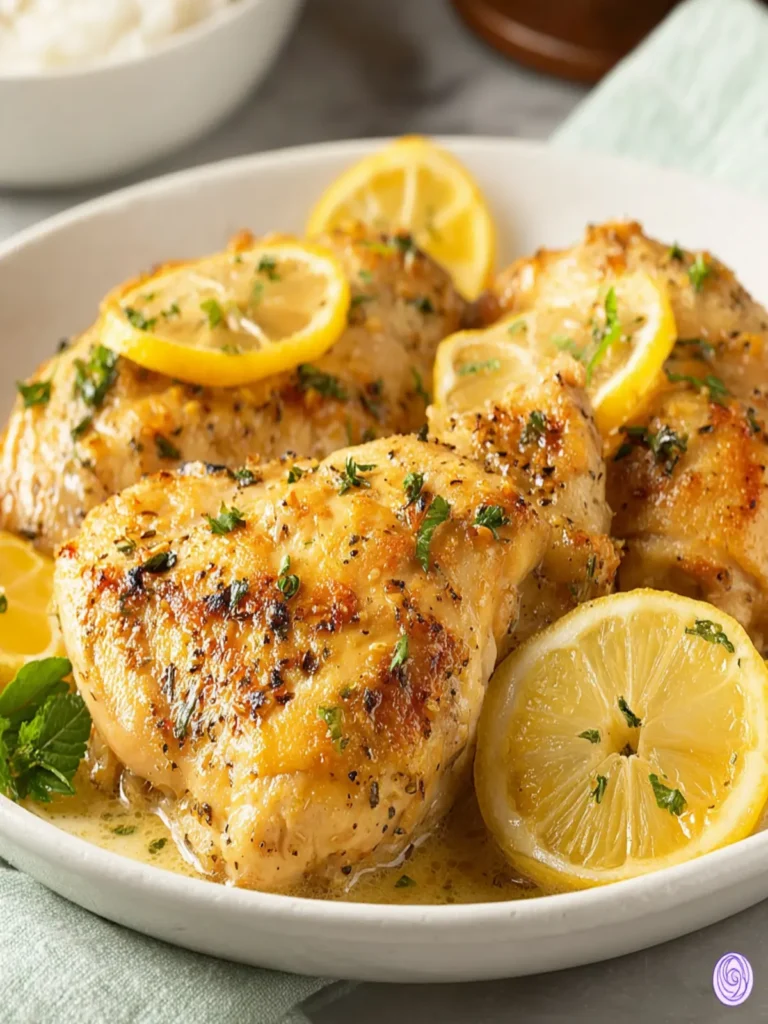 Slow Cooker Italian Lemon Chicken First Image