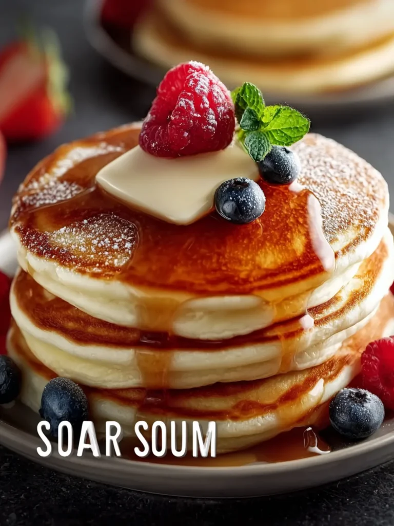 classic fluffy sour cream pancakes First Image