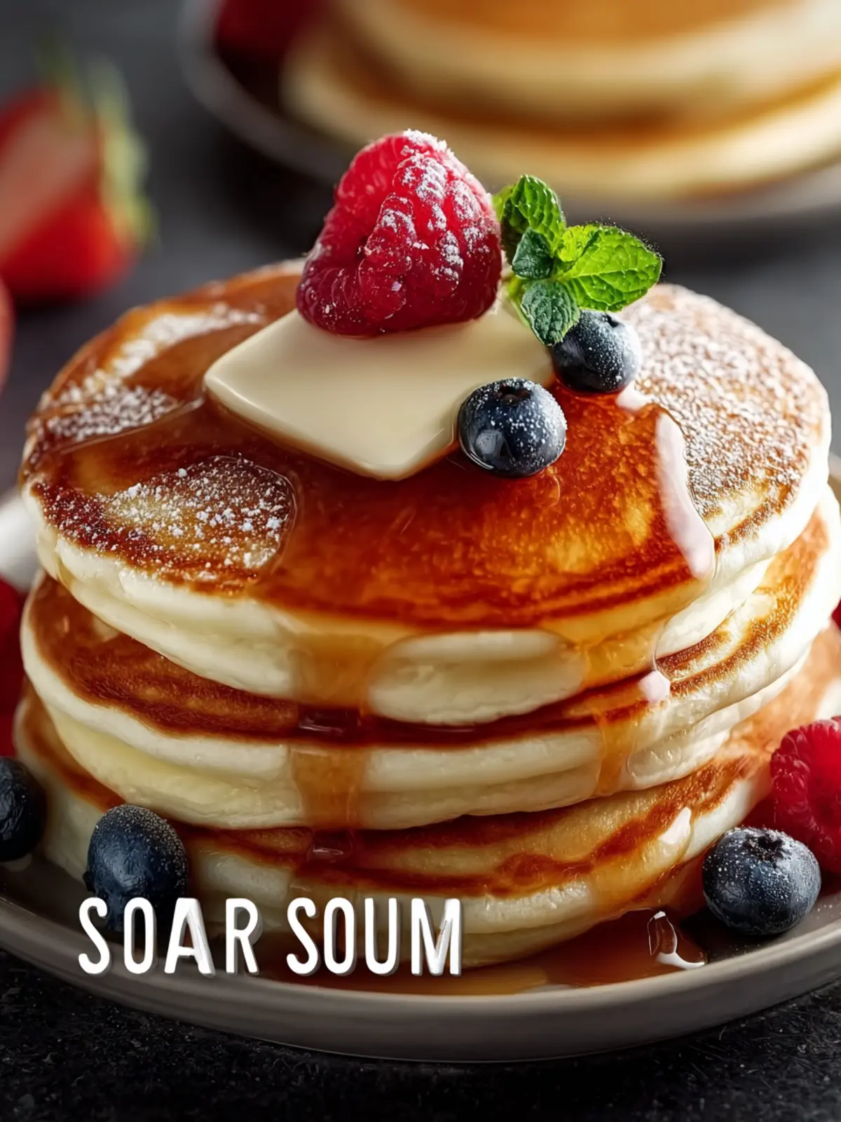 classic fluffy sour cream pancakes First Image