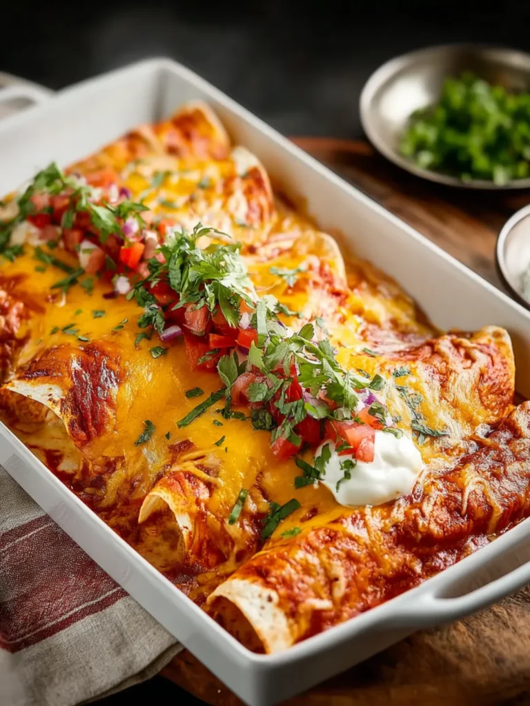 Cream Cheese Chicken Enchiladas First Image
